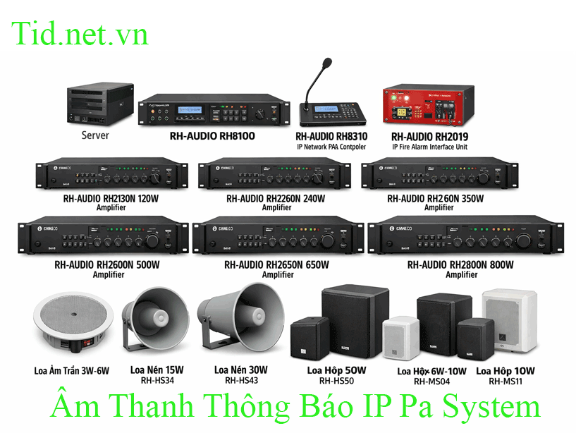 Thi Công Âm Thanh Thông Báo IP Pa System