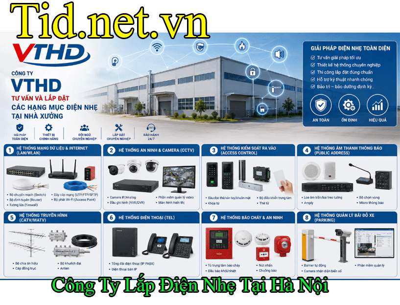 Công Ty Lắp Điện Nhẹ Tại Hà Nội