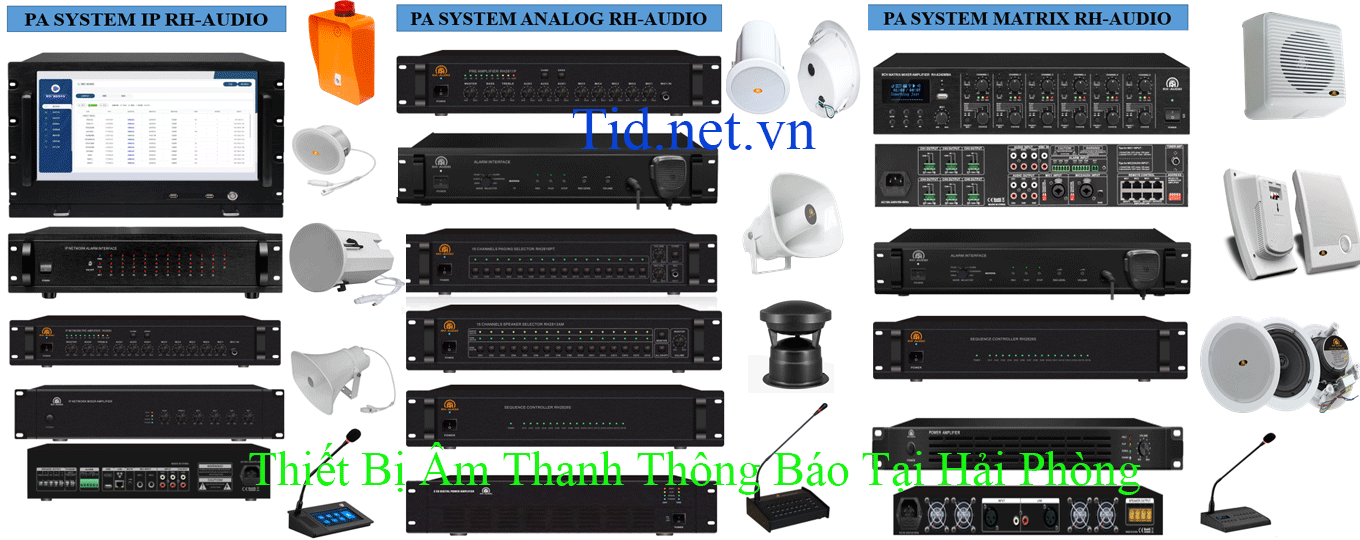 Thiết Bị Âm Thanh Thông Báo Tại Hải Phòng