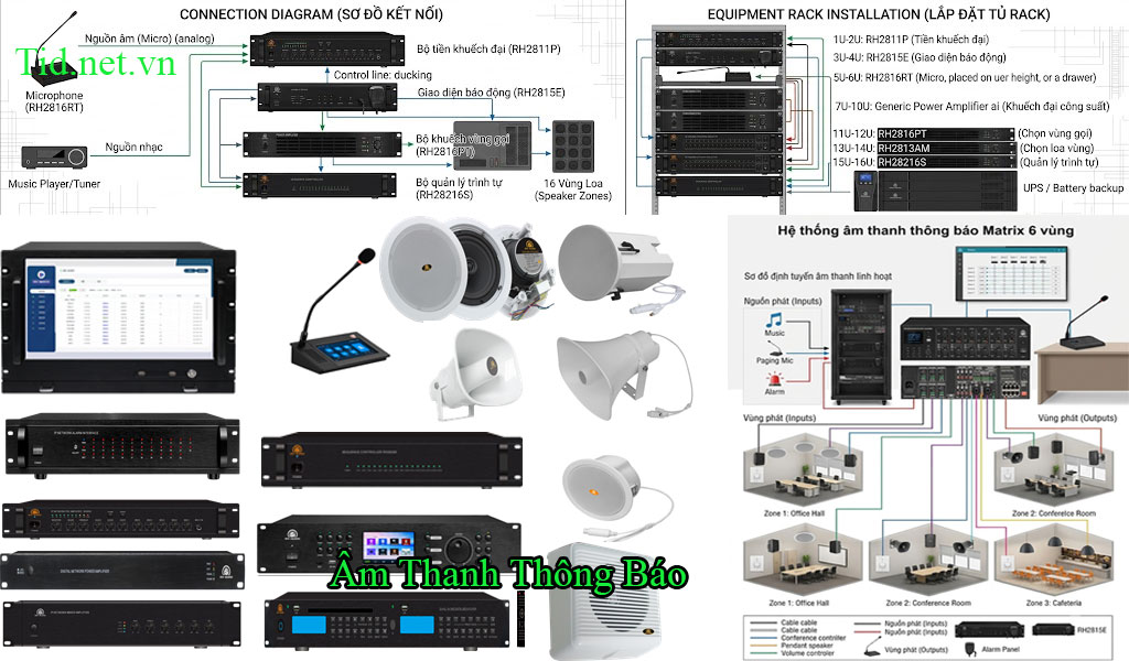Lắp PA Hệ Thống Phát Nhạc Hoặc Thông Báo